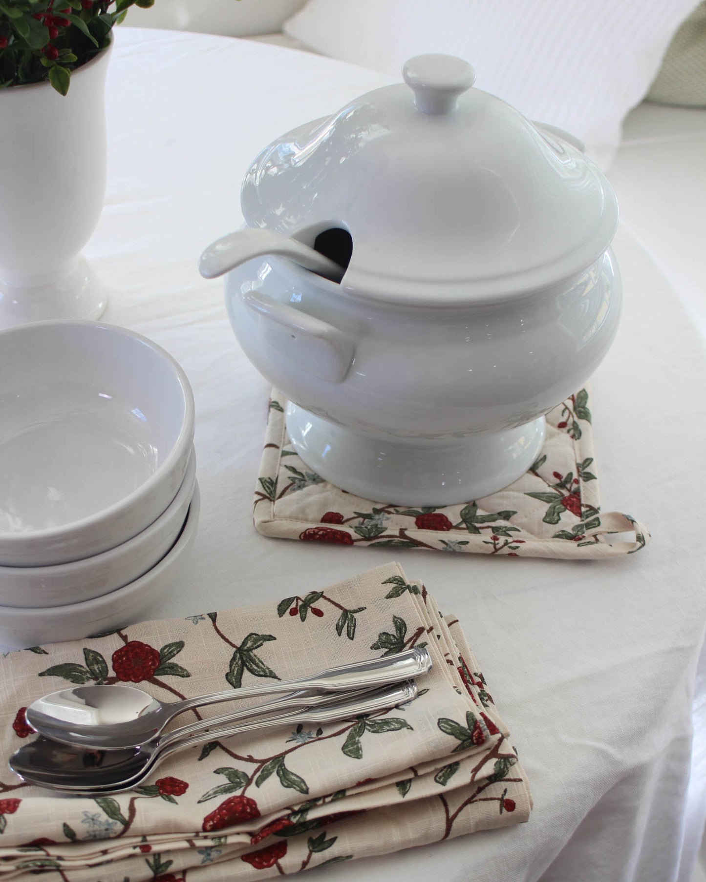 Bloom Floral Pot Holder Set