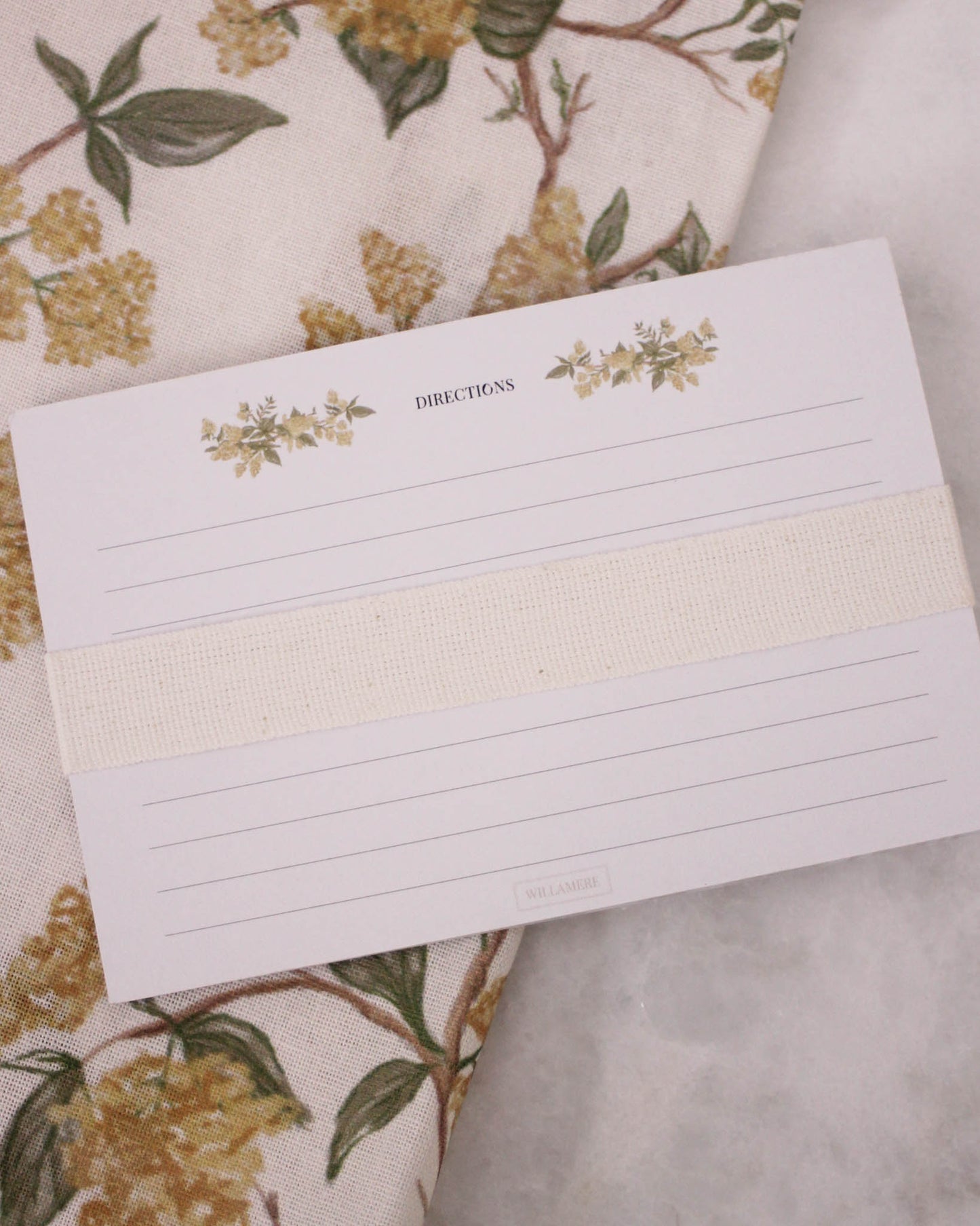 Recipe card set for mom, hostess, or baker in fall floral design