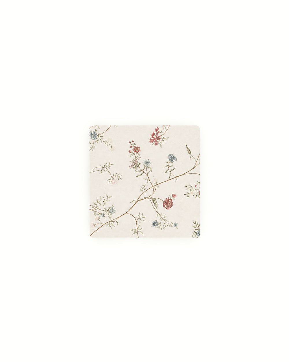 Set of four floral cocktail napkins made from premium cotton with a hand-drawn botanical print, perfect for drinks, appetizers, entertaining, and everyday hosting.