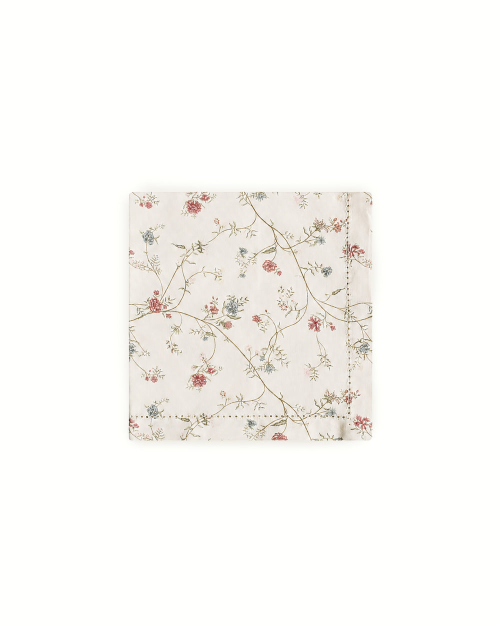 Floral table napkins with an original hand-drawn design, perfect for layering with coordinating tablecloths and placemats for a polished table setting.