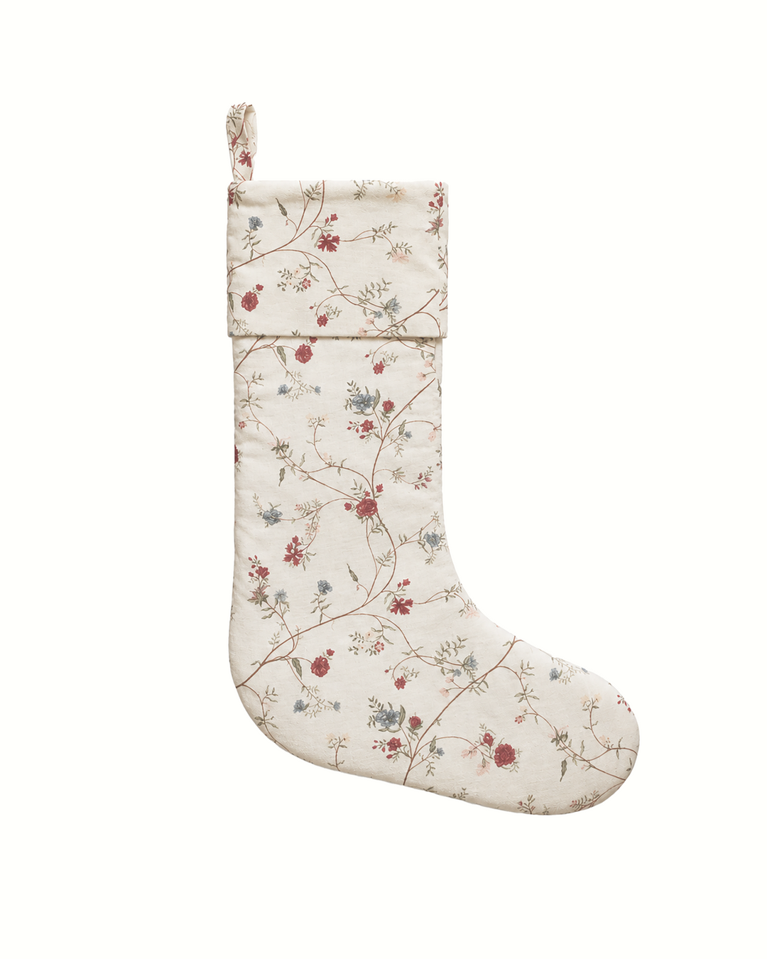 Classic neutral cream christmas holiday stocking