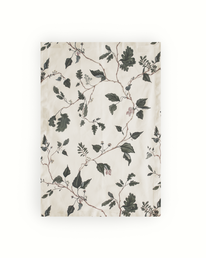 Arbor botanical cotton tea towel for hosting