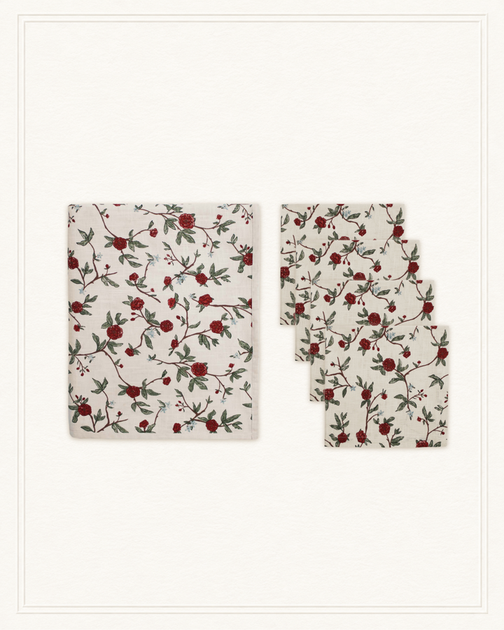 Bloom Tablecloth & Napkin Set