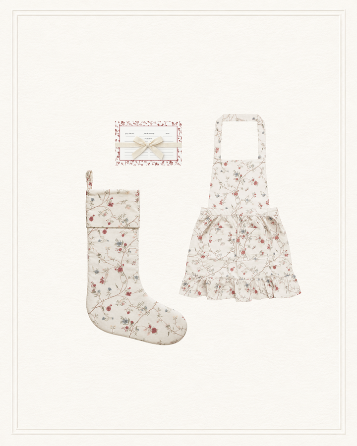 Antique Floral Children's Holiday Baking Gift Set