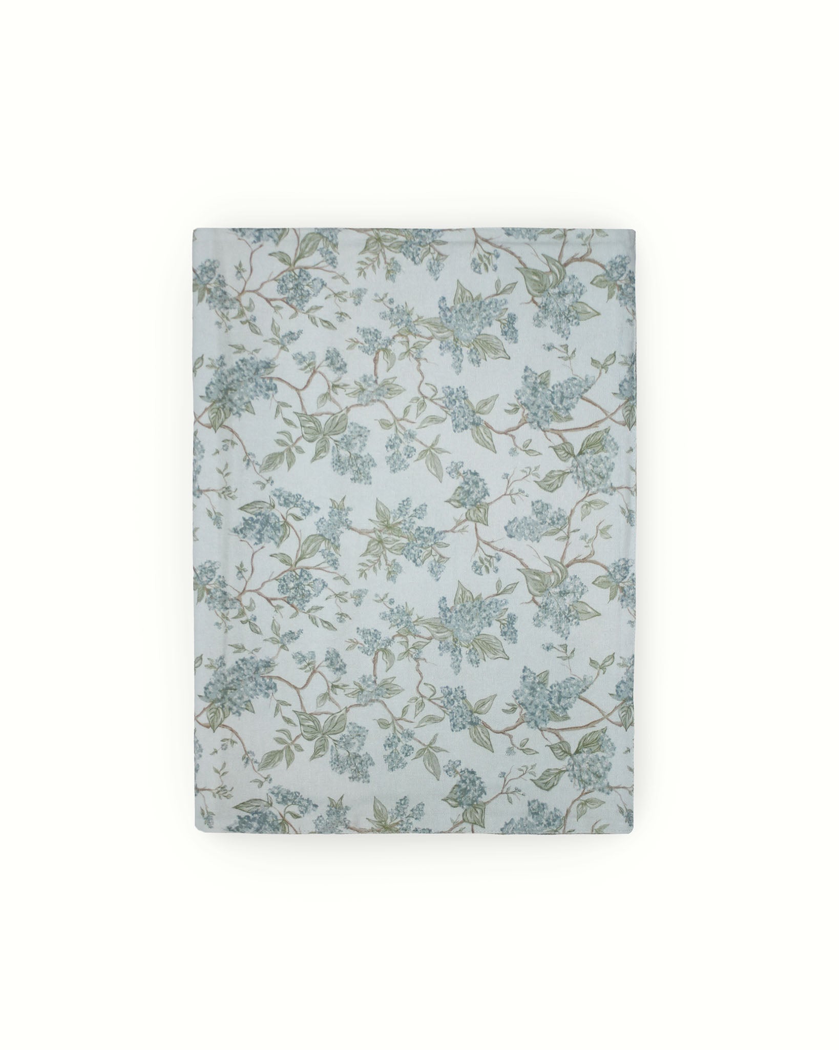 Hand-drawn Hyacinth print table runner, sustainable fabric, ideal for layering spring decor and creating a soft, elevated tablescape for Mother's Day and summer gatherings.