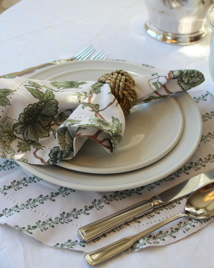 Begonia Stripe Fern Placemats, Set of Four
