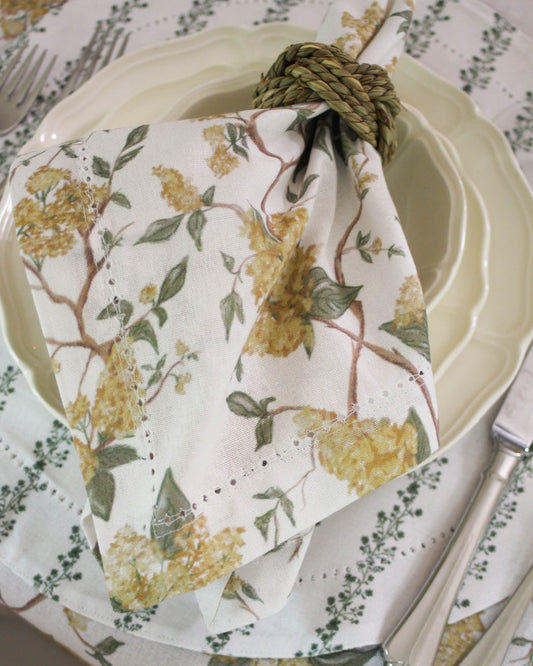 Hyacinth Marigold Napkins, Set of Four