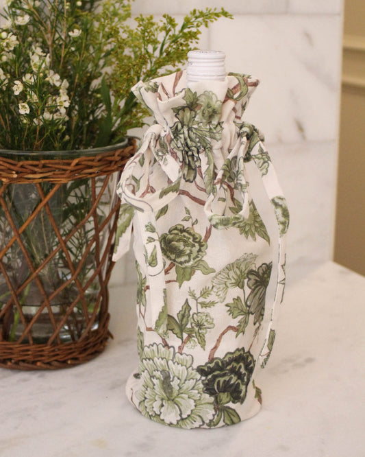 Florence Floral Wine Bag