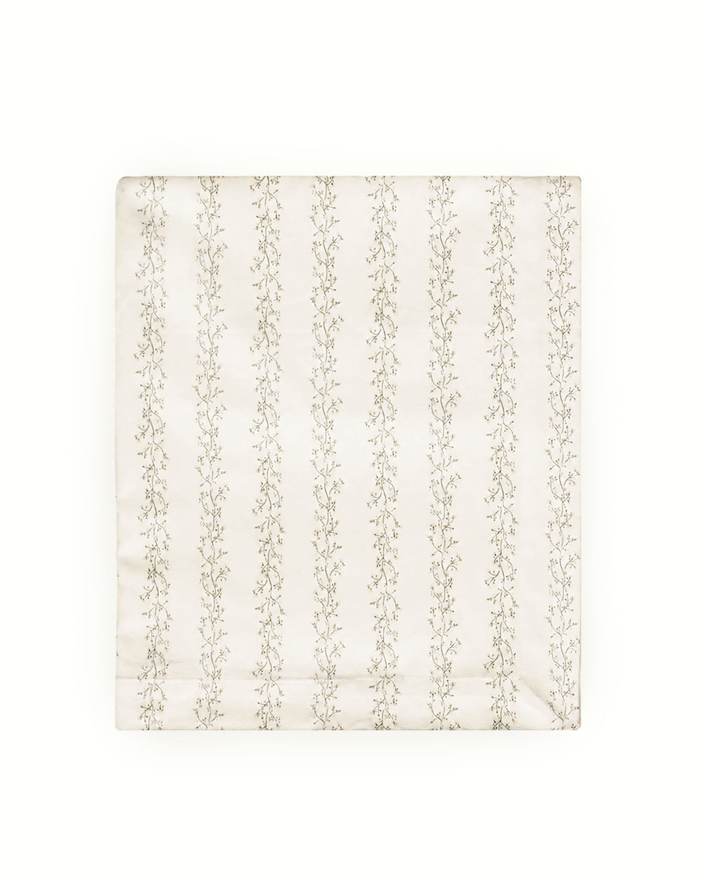 Decorative floral tablecloth with an original hand-drawn design, made to bring color and pattern to kitchen tables, dining rooms, holiday tablescapes, and elegant gatherings.