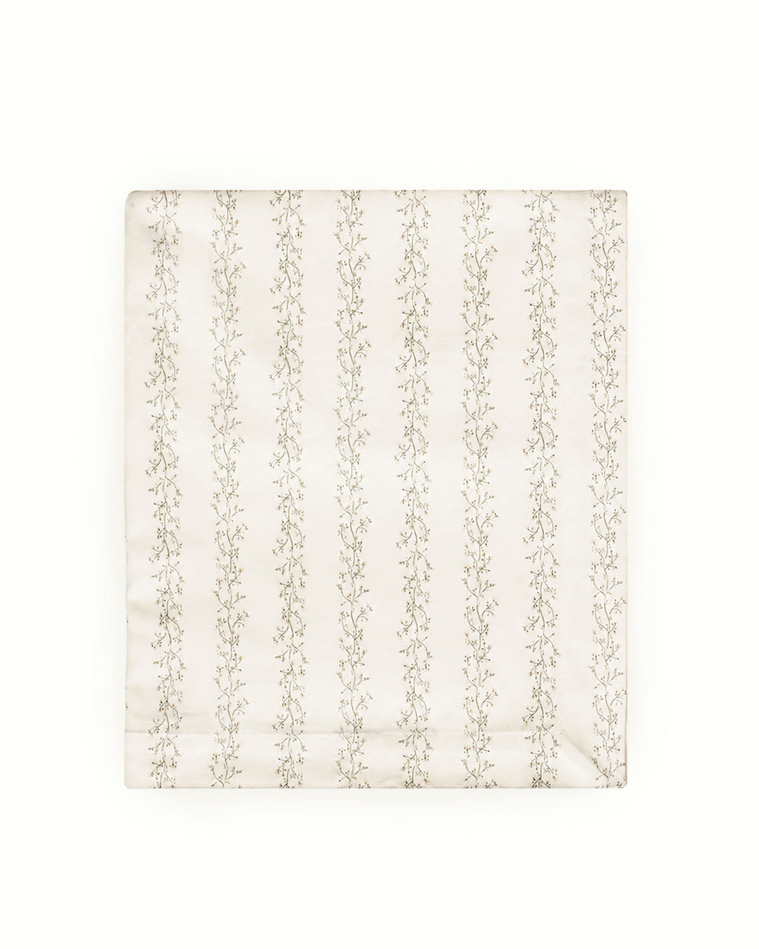 Decorative floral tablecloth with an original hand-drawn design, made to bring color and pattern to kitchen tables, dining rooms, holiday tablescapes, and elegant gatherings.