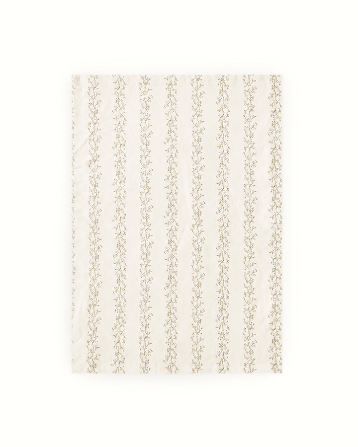 Printed cotton dish towel with an original hand-drawn design, created for drying hands and dishes while adding beautiful color and pattern to the kitchen.