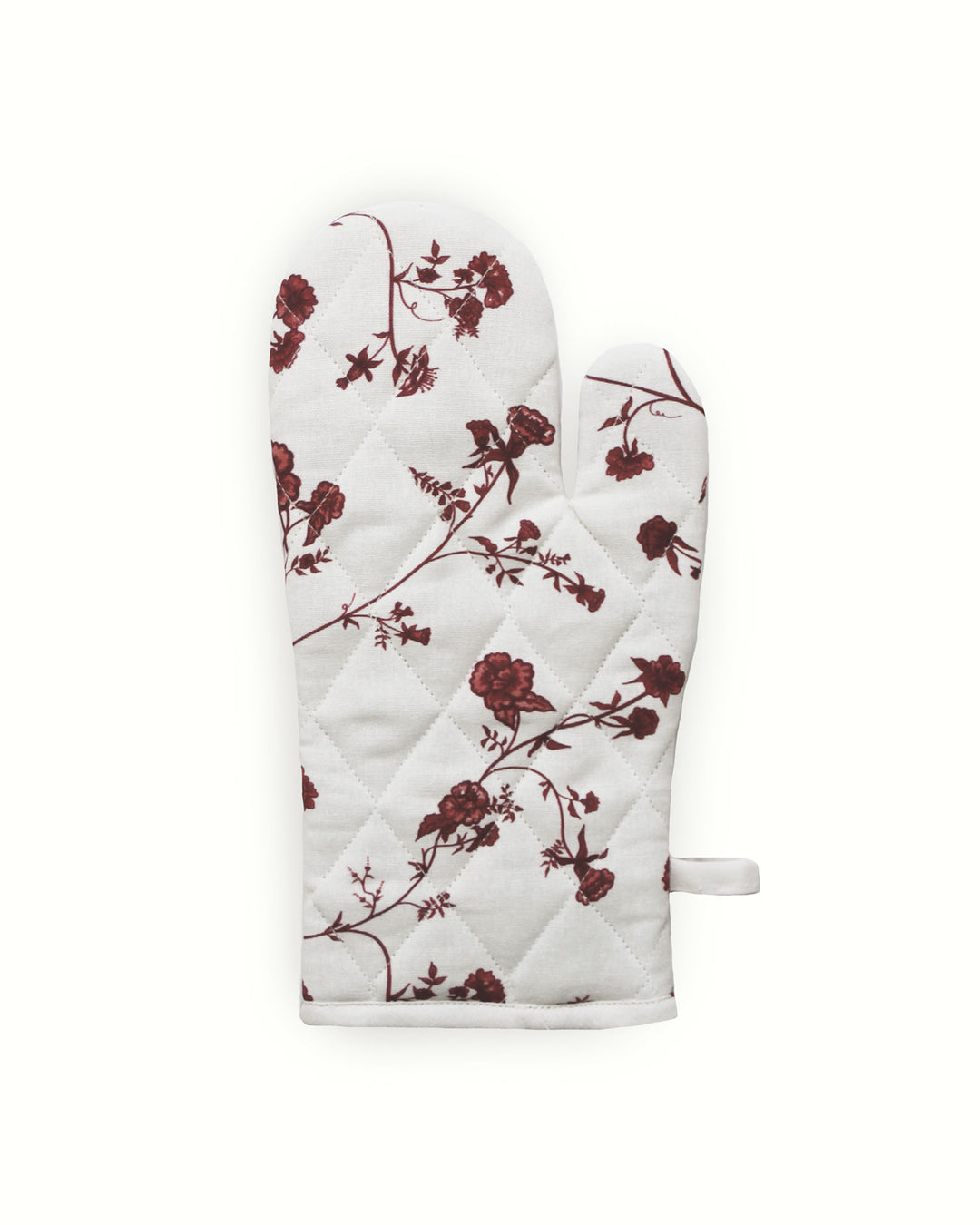 While perfect for spring and Easter, these red floral oven mitts are a versatile accessory for any season. The rich red tones work beautifully for summer garden parties, autumn baking, or even a classic Christmas kitchen. Handcrafted from durable organic cotton, these mitts are designed to be used and loved daily. A timeless floral design that brings a sense of joy and high-quality protection to your home all year long.