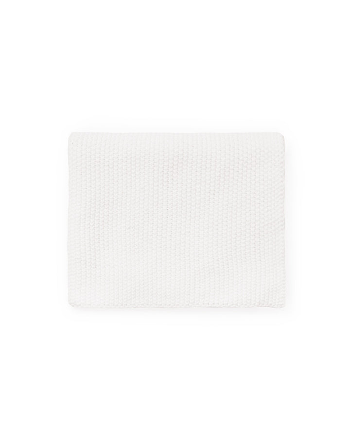 Sorrento White Cotton Knit Kitchen Towel, Set of 2