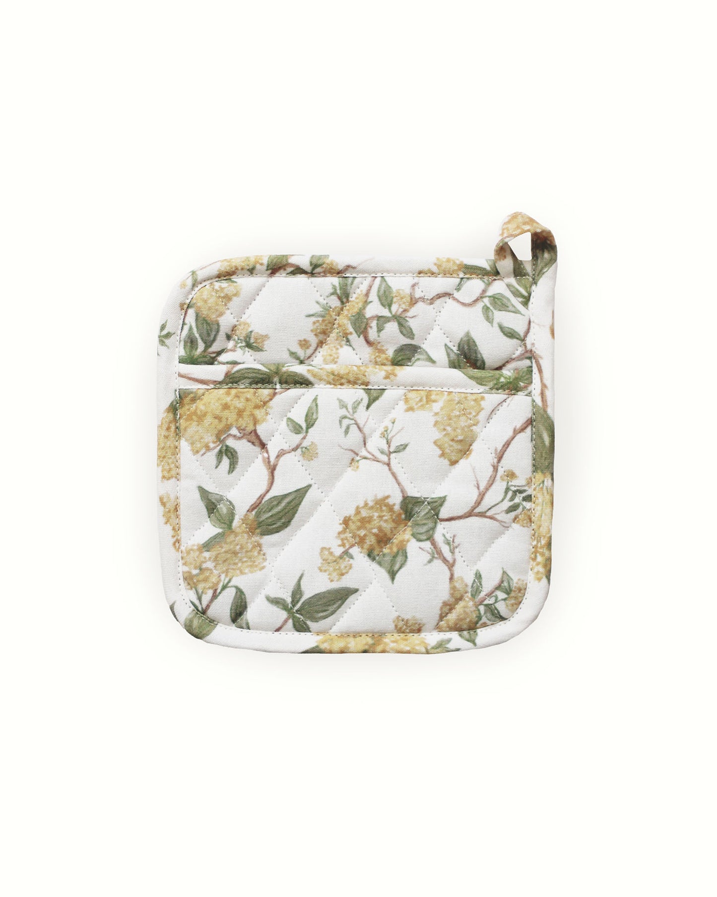 Hyacinth Marigold Floral Pot Holder Set