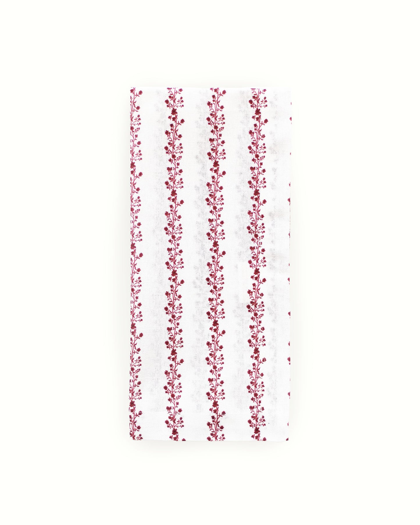 Begonia Stripe Floral Cotton Tea Towel