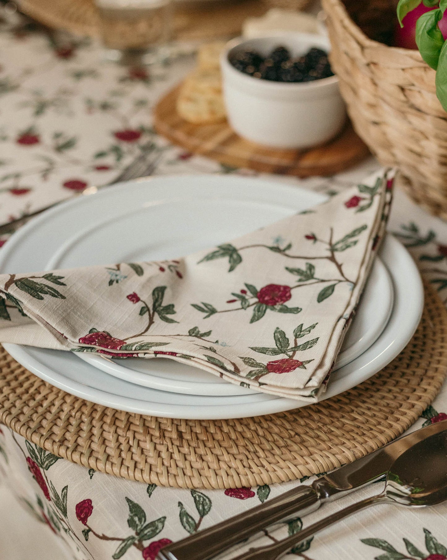 Winter Bloom Napkins, Set of Four