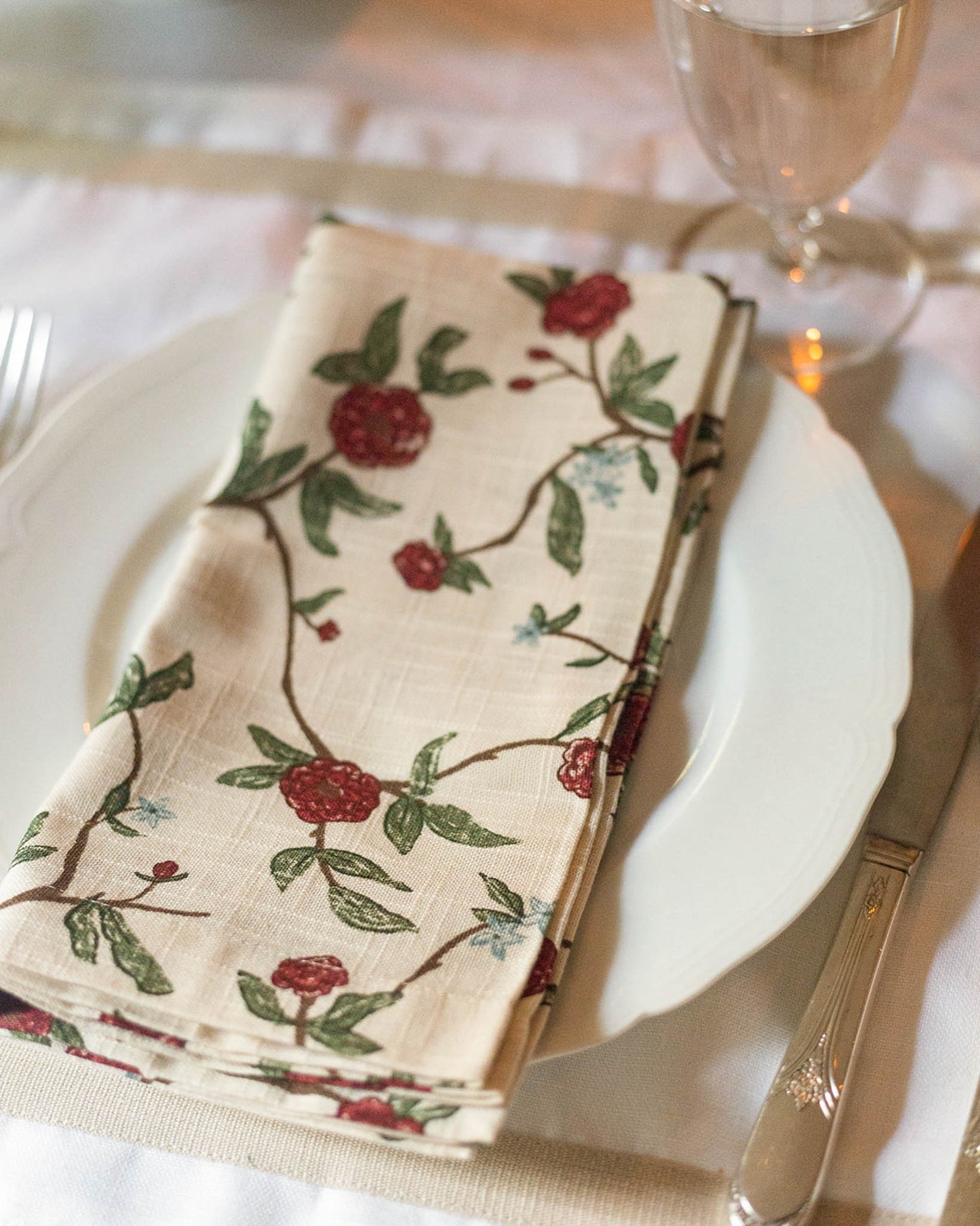 Winter Bloom Napkins, Set of Four