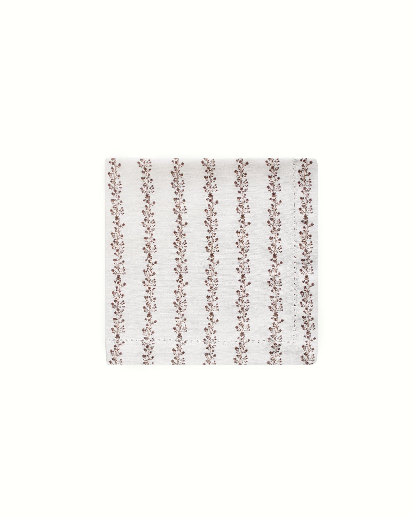 Begonia Stripe Floral Napkins, Set of Four