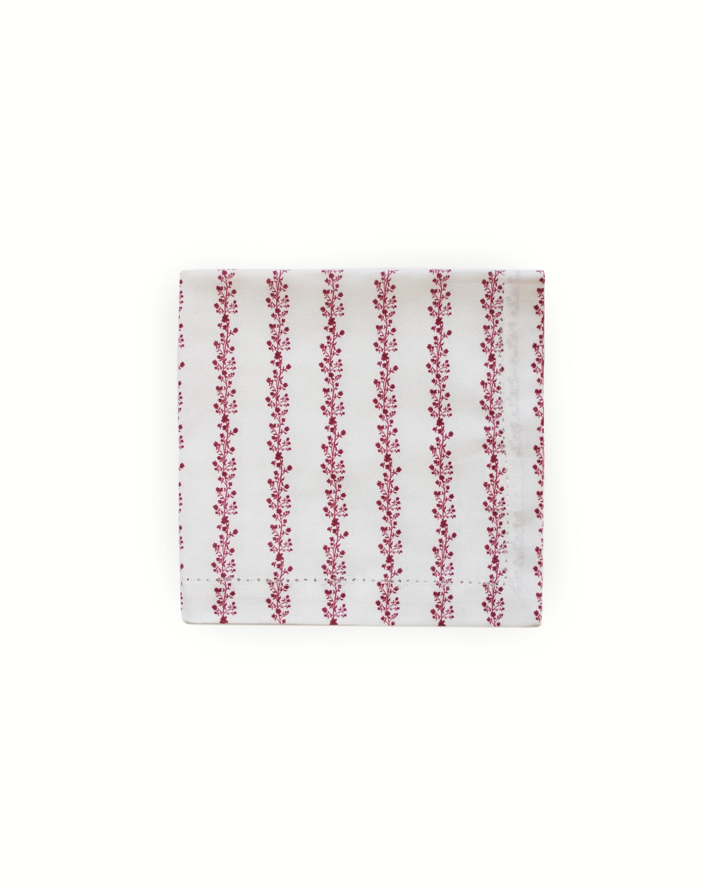 Begonia Stripe Floral Napkins, Set of Four