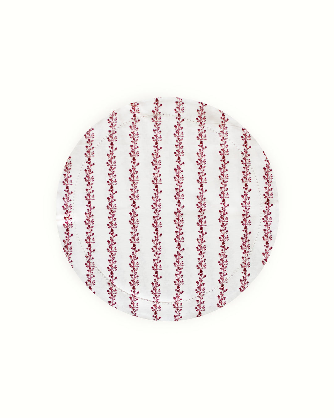 Begonia Stripe Ruby Placemats, Set of Four