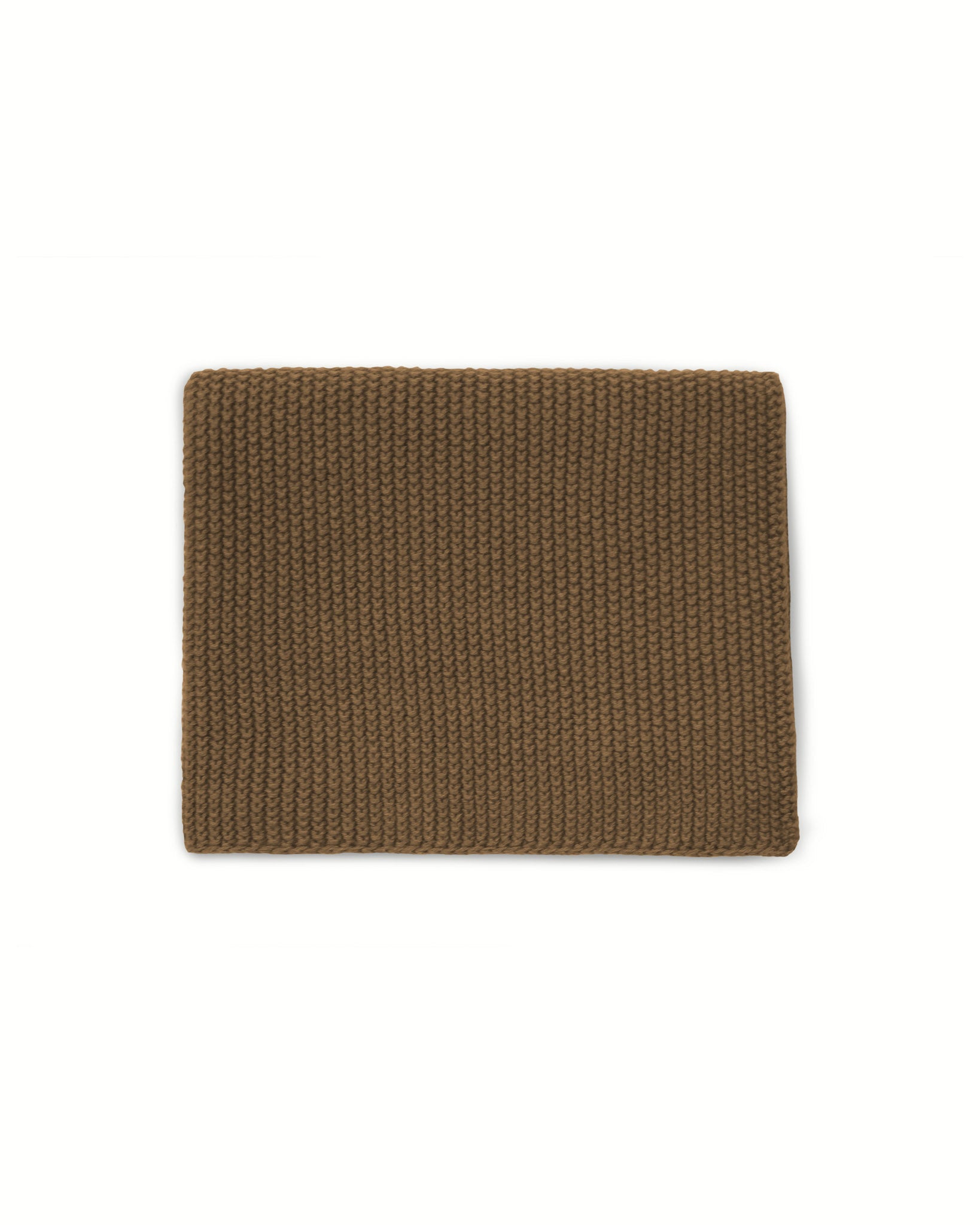 Organic cotton knitted towel in soft beige, elegantly gift wrapped with a white ribbon and tag. This reusable and multipurpose towel is perfect for home use in the kitchen, bathroom, or for hand and face drying.Perfect housewarming gift, gift for mom