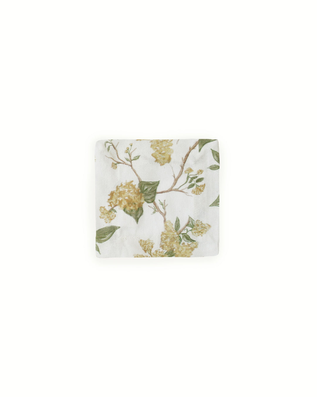 Sustainable set of four floral cocktail napkins. 