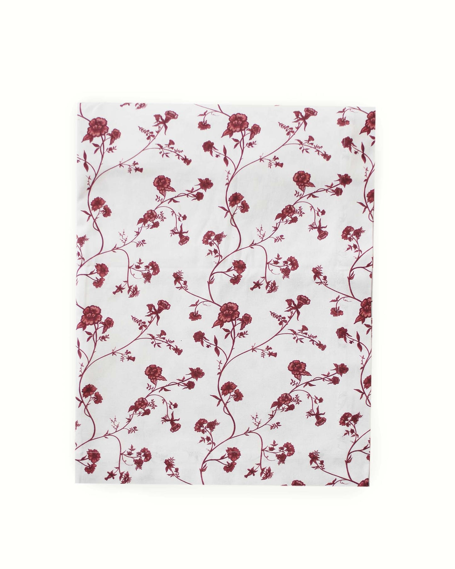 Hand-drawn floral tablecloth  for holiday entertaining made in organic cotton, available in rectangle, round and square 