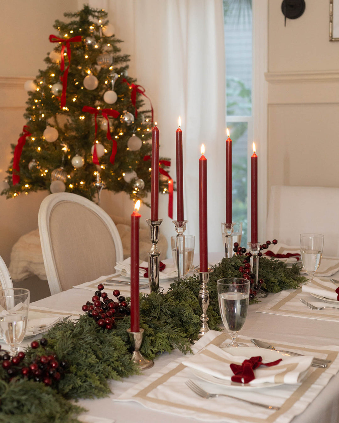 classic white linen holiday linens
